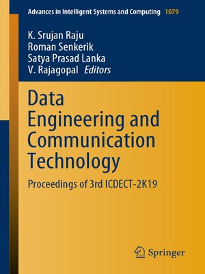 cover image of Data Engineering and Communication Technology
